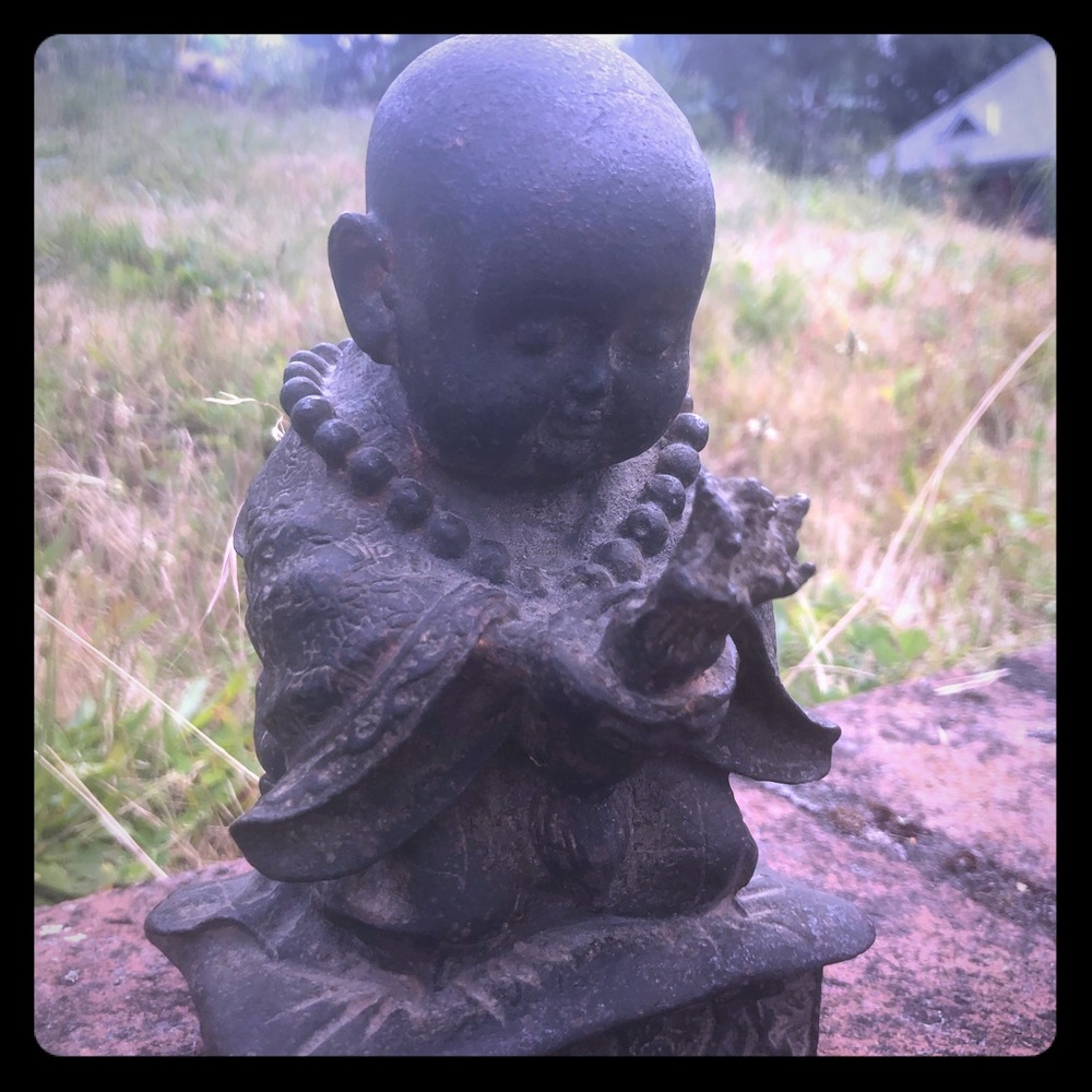 Antique Buddha statue good fortune
